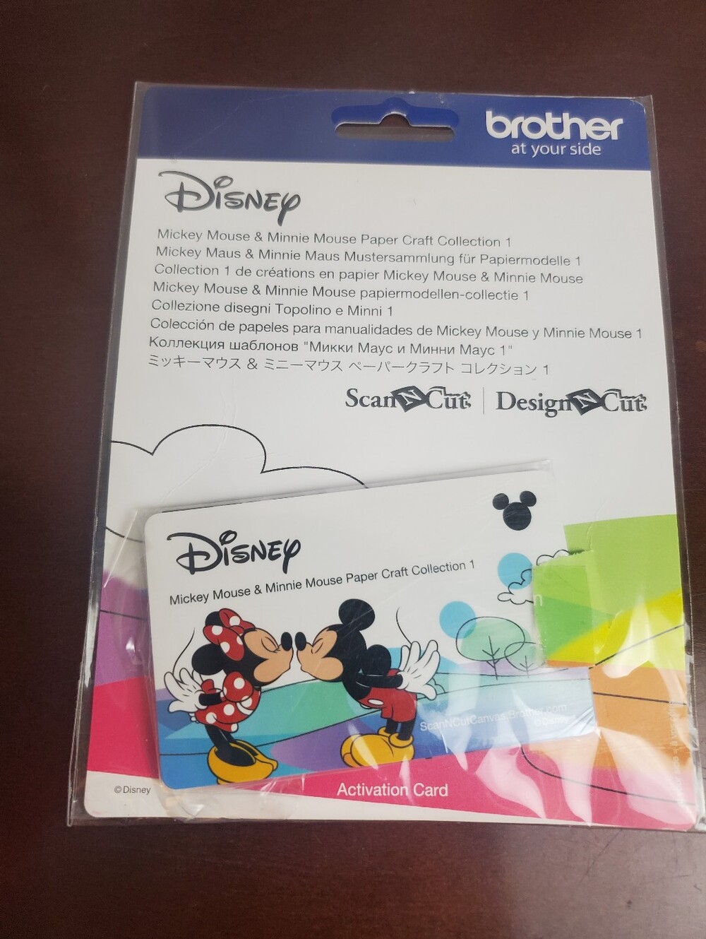 Brother CADSNP01 Disney Mickey Minnie Mouse Pattern Collection 1 Activation Card
